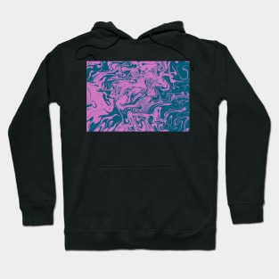 Purple Liquid Pattern Hoodie